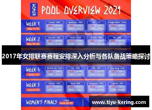 2017年女排联赛赛程安排深入分析与各队备战策略探讨